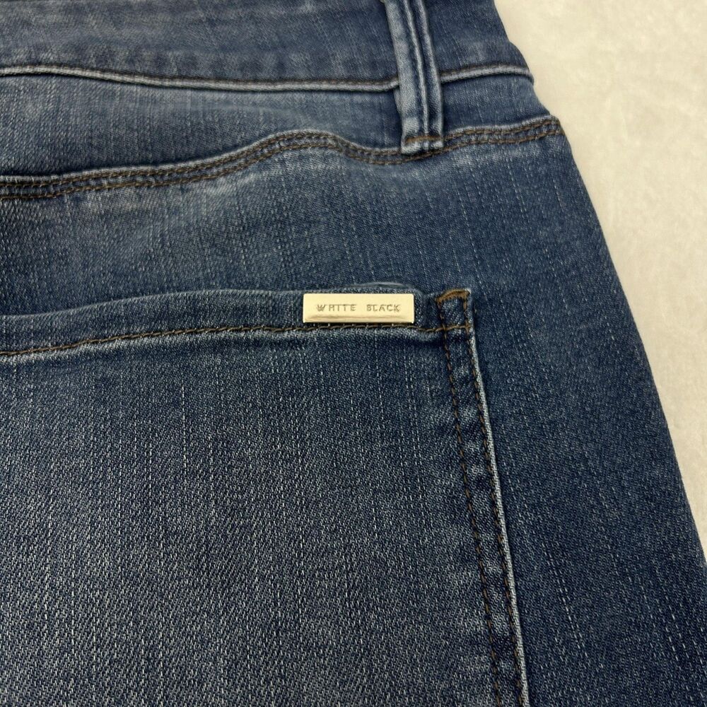 White House Black Market Jeans Womens 12L Blue The Skinny Flare Stretch Denim - Picture 2 of 11